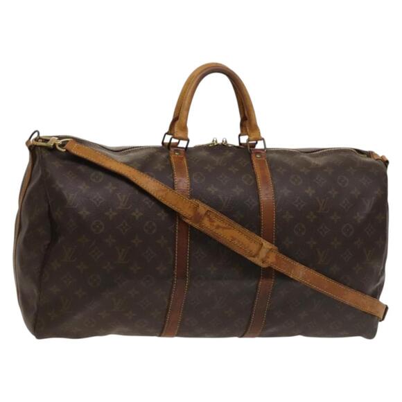 LOUIS VUITTON Monogram Keepall Bandouliere 55 Boston Bag M41414 - Picture 1 of 16